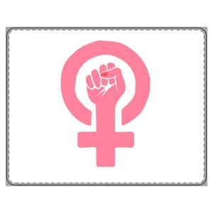 PU Leather Mouse Mat Feminism